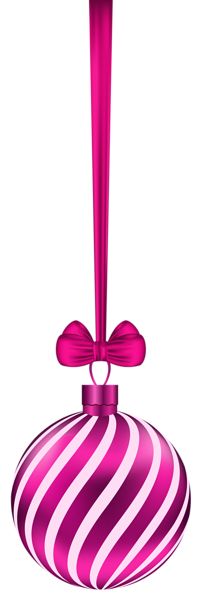 201x600 Christmas Pink Dotted Ball Png Clipart Image New Year