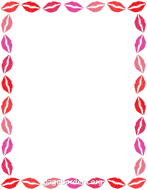 470x608 Lips Border Clip Art, Page Border, And Vector Graphics
