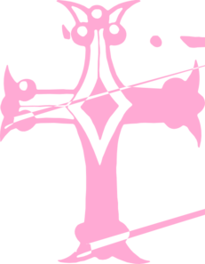 231x297 Pink Cross Clip Art