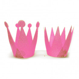 262x262 Glitter Crowns Diy Party Accessories (6pcs)
