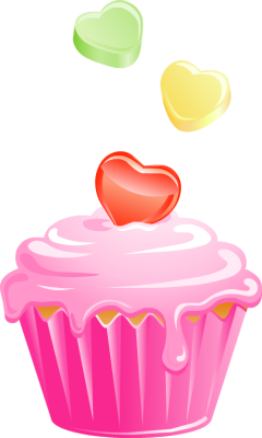 240x400 Cupcake Clipart Pink Cupcake