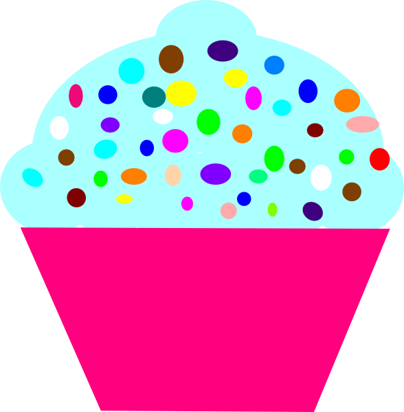 588x600 Cupcake Pink Clip Art
