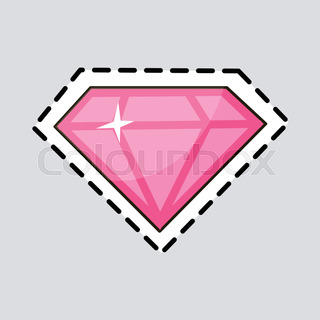 320x320 Vector Pink Diamond Illustration Stock Vector Colourbox