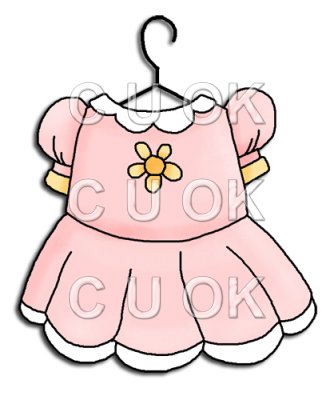 334x400 Baby Dress Clipart