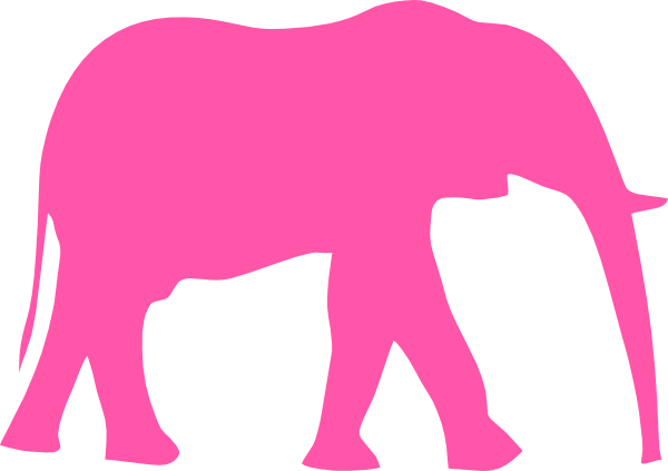 600x423 Pink Elephant Clip Art