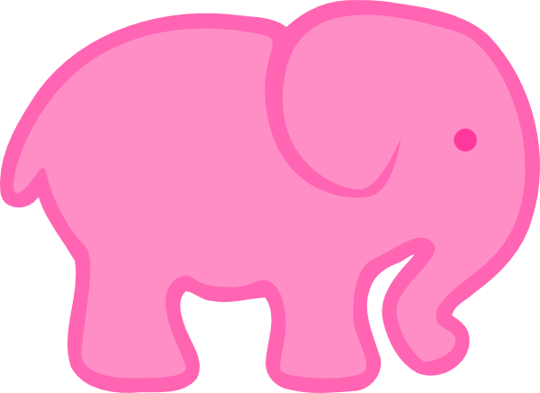 600x436 Pink Pink Elephant Clip Art