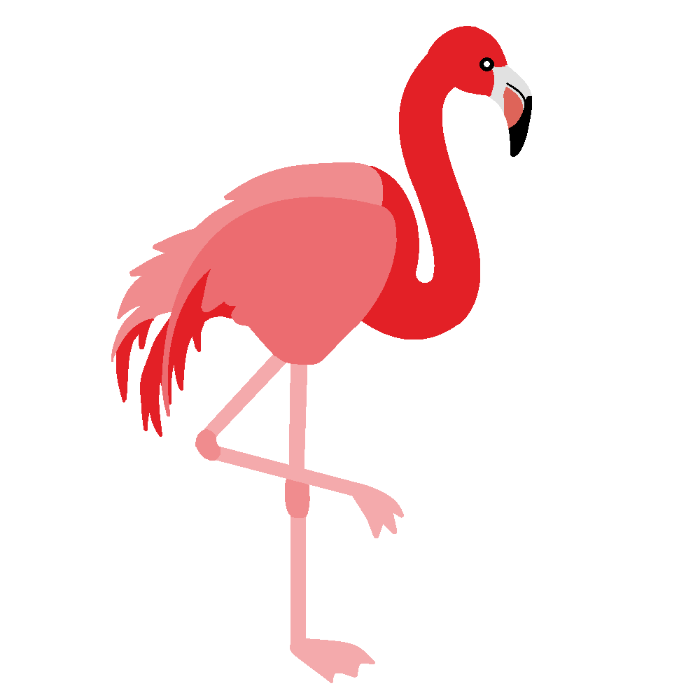 1000x1000 Flamingo Clipart 3