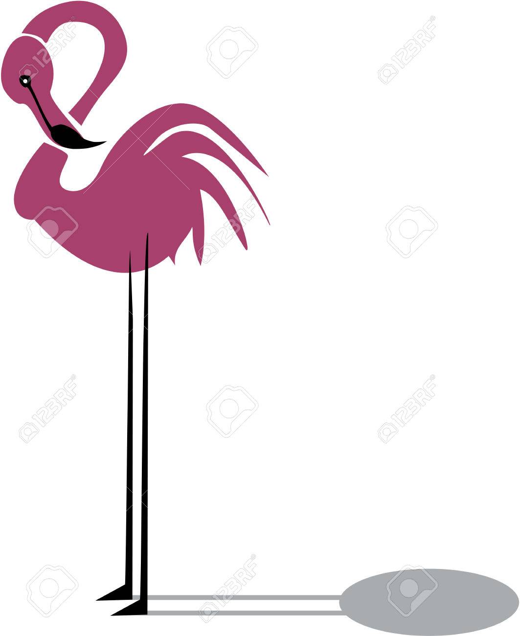 1063x1300 Funny Pink Flamingo Royalty Free Cliparts, Vectors, And Stock