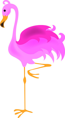 278x500 Pink Flamingo Clipart