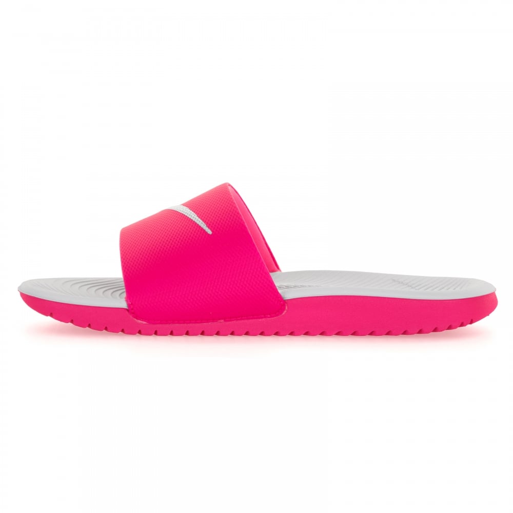 1000x1000 Nike Juniors Kawa Slide Flip Flops (Pink)