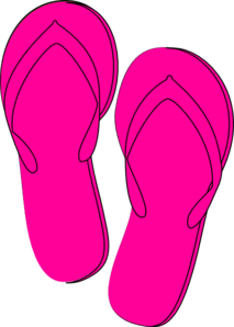 213x298 Pink Flip Flops Clip Art