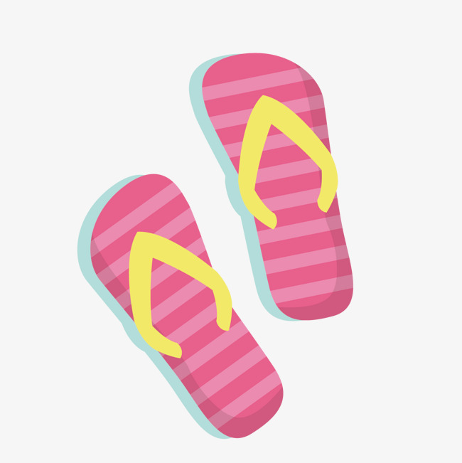 650x651 Hand Painted Pink Flip Flops, Shoes, Flip Flops, Pink Png