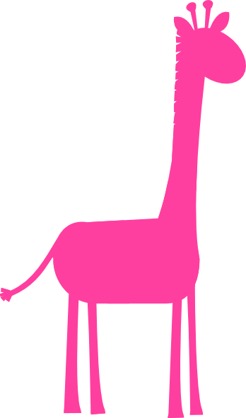 348x591 Pink Giraffe Clip Art