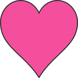 300x300 Dark Pink Heart Clip Art