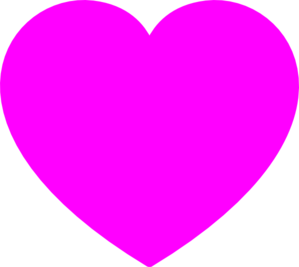 299x267 Solid Pink Heart Clip Art