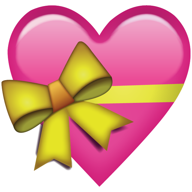 640x640 Download Pink Heart With Ribbon Emoji Icon Emoji Island
