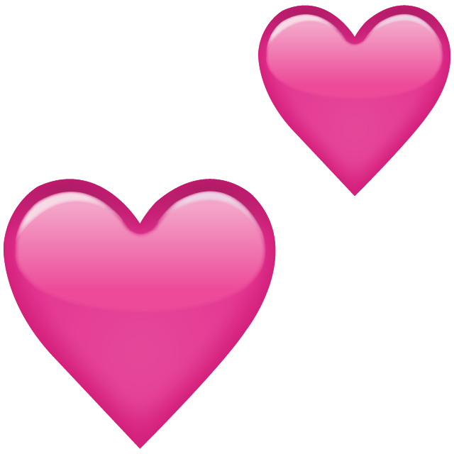 640x640 Download Two Pink Hearts Emoji Icon Emoji Island