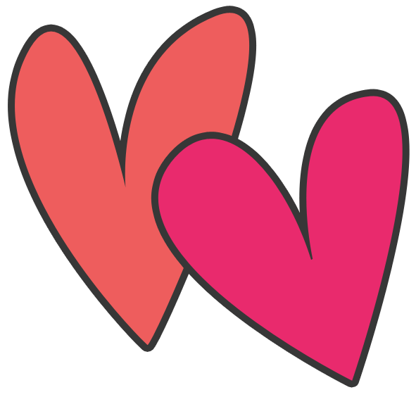 591x564 Pink Heart Clip Art