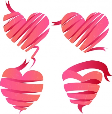 361x368 Pink Heart Free Vector Download (5,496 Free Vector) For Commercial