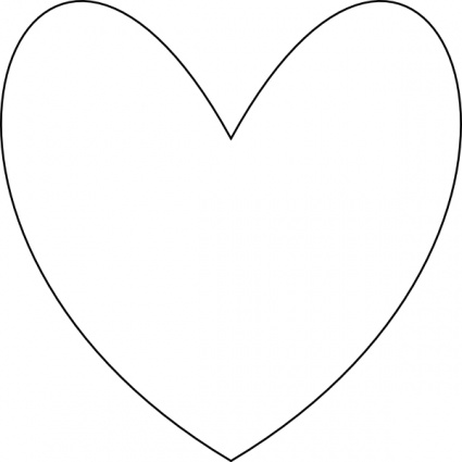 425x425 Heart Outline Vector