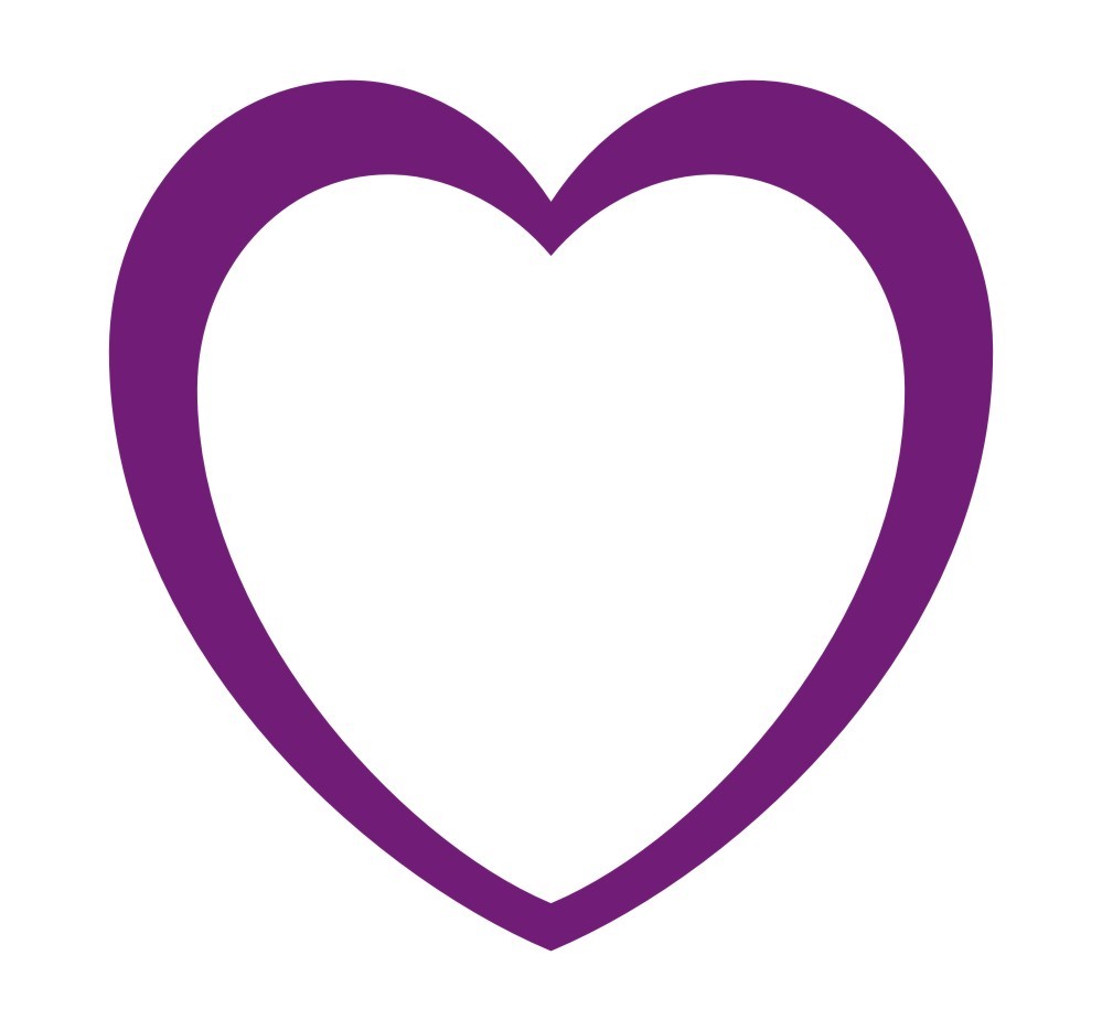 999x915 Outline Heart Stickers