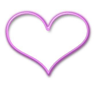 332x303 Pink Outline Heart By Missesambervaughn