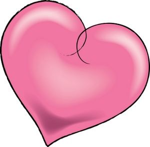 300x295 Images Of Pretty Hearts Pink Heart Clip Art Love~