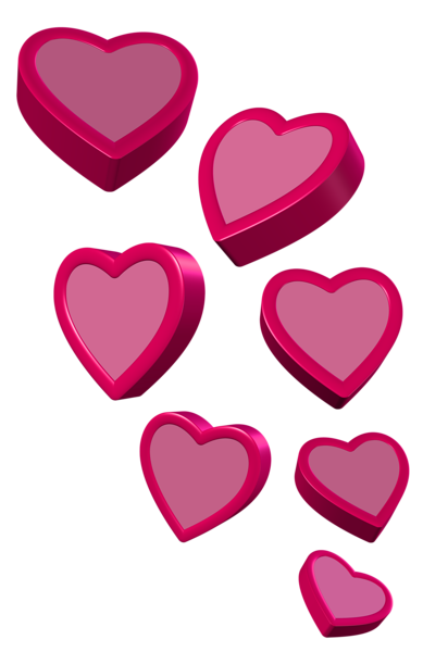 389x600 Pink Hearts Png Clipart Picture Corazon Mio 1