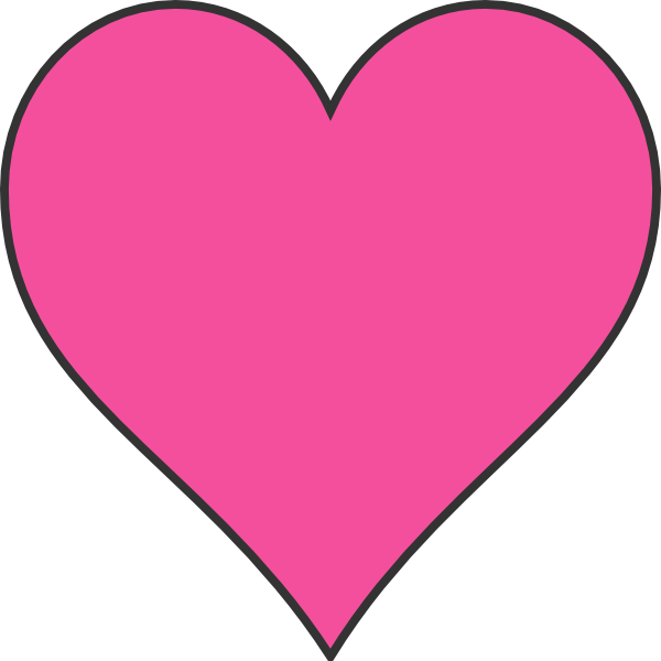 600x600 Pink Heart Clipart
