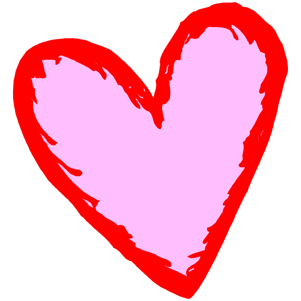 600x600 Love Hearts Clip Art