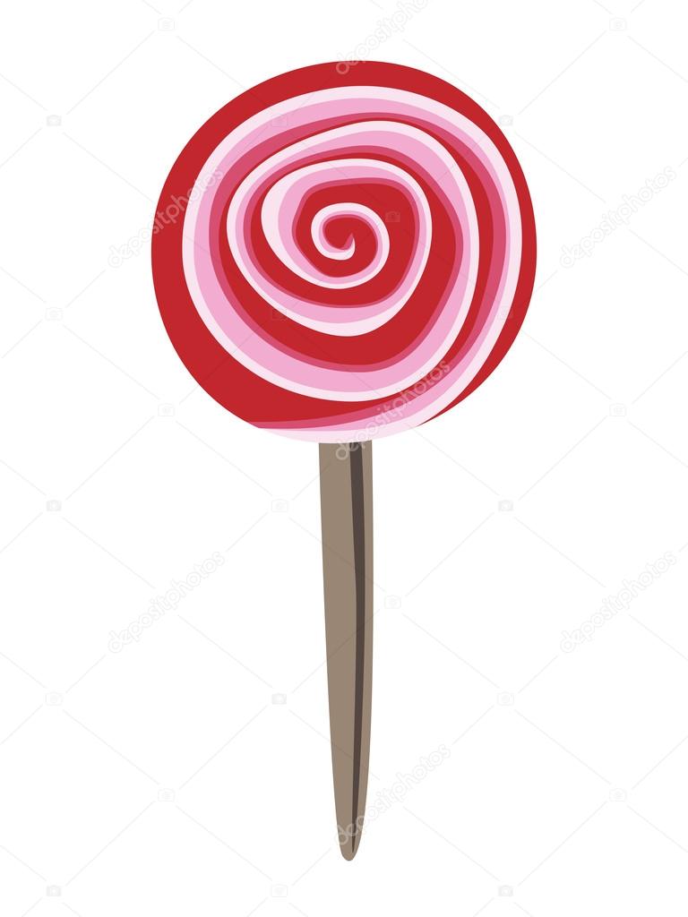 768x1024 Strawberry Red And Pink Lollipop Stock Vector Dmitry Guzhanin
