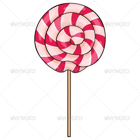 590x590 Vector Cartoon Lollipop Swirl By Nikiteev Graphicriver