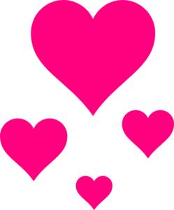 249x299 Pink Hearts Clip Art