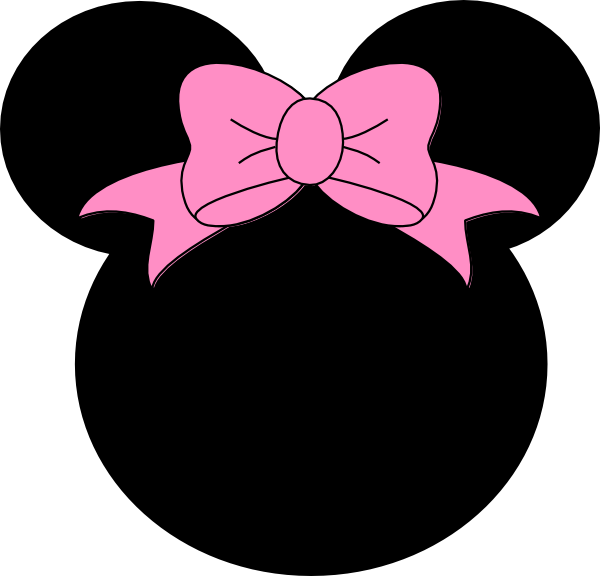 600x576 Pink Bow Minnie Mouse Clip Art