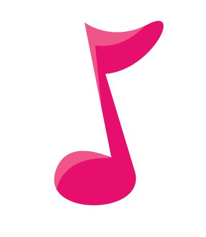 Pink Music Notes | Free download on ClipArtMag