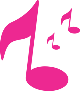261x299 Music Notes Clipart Pink