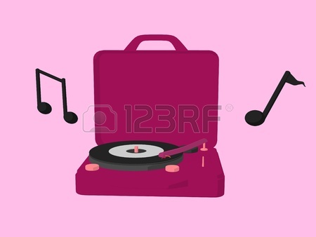 450x338 Music Notes And Headphones On A Green Background Stock Photo