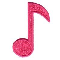 200x200 Coloured Single Music Notes