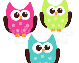 340x270 Kawaii Owls Cute Digital Clipart Cute Owl Clipart Owl Clip