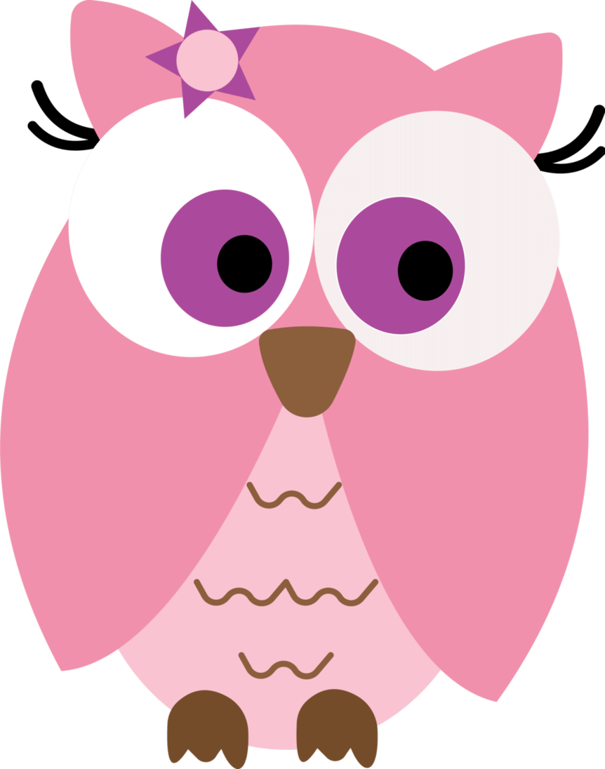 862x1096 Owl Clipart Pink And Brown