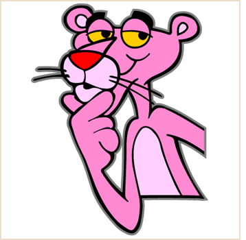 358x350 Pink Panther Clipart