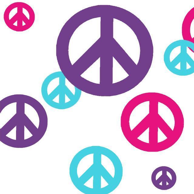 640x640 Peace Sign Wall Decals To Design A Peace Sign Theme Inspired Room