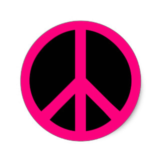 Pink Peace Sign | Free download on ClipArtMag