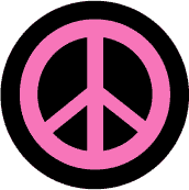 172x173 Pink Peace Sign With Black Background Gay Pride Rainbow Shop