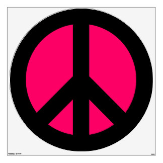 324x324 Pink And Black Peace Signs