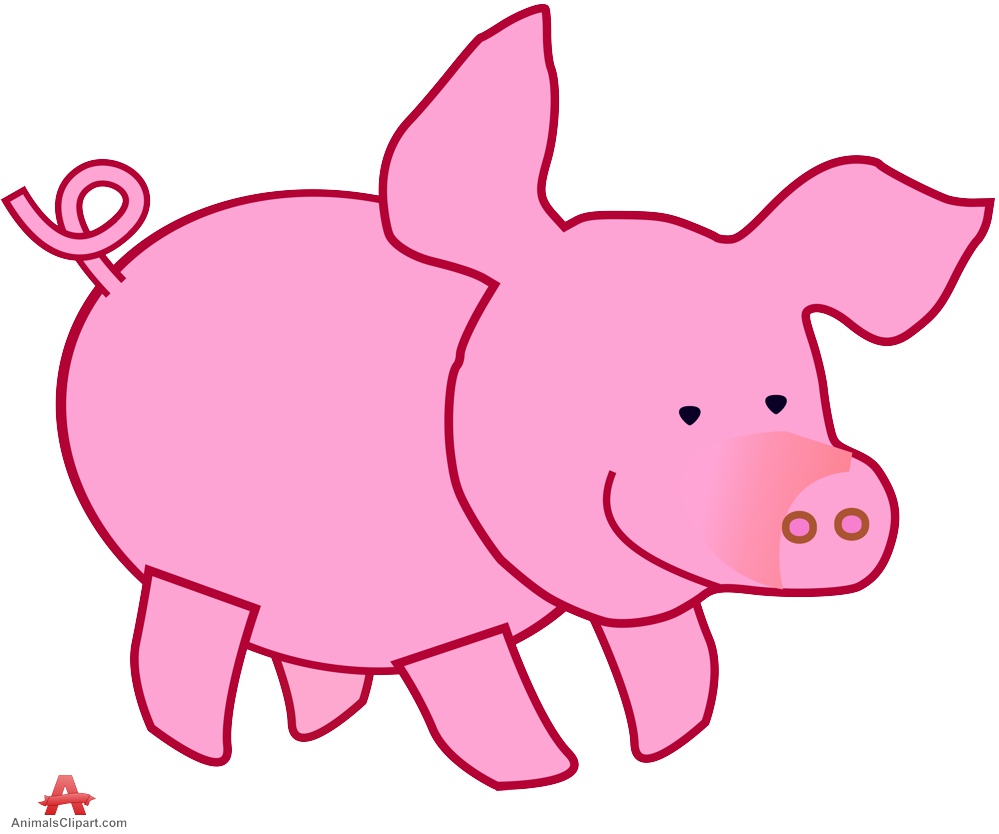 999x834 Cute Little Pig Clipart Free Design