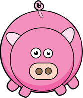166x195 Free Pig Clipart
