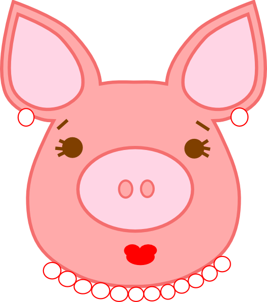 528x596 Pig Clip Art