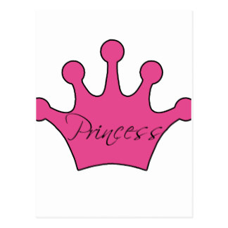 324x324 Custom Pink Princess Crown Postcards Zazzle.ca