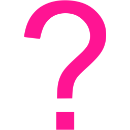 256x256 Deep Pink Question Mark 4 Icon
